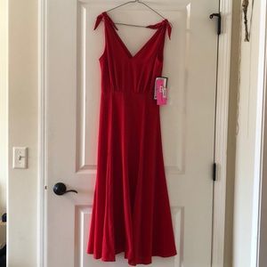 Betsey J Red Dress